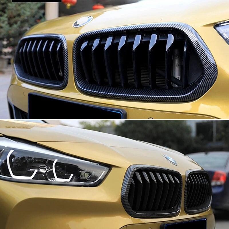 Пара АБС-пластика, решетка переднего бампера, рамка для BMW X2 F39, автоаксессуары Carstyling