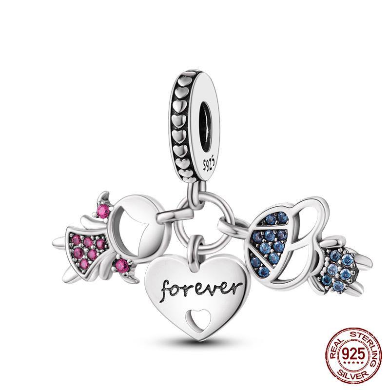 Оригинальные бусины-шармы серии Magic Color Chameleon Luminous из стерлингового серебра 925 пробы, подходящие для браслета, сделай сам, ювелирные изделия, подарки