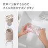 Takagi Water Purifier Bottle, 500ml, Made in Japan, Dishwasher Safe, Easy to Clean, PFOS/PFOA Removal Tested, Lightweight, Gray, Includes 1 Cartridge,