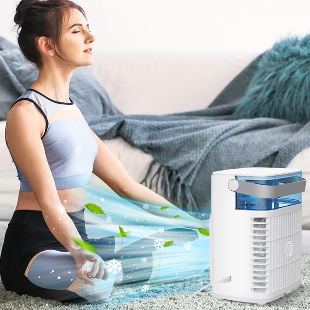 Вентилятор кондиционера 700 мл 3 скорости 2 холодный туман 3 автоматический таймер портативный охладитель увлажнитель воздуха