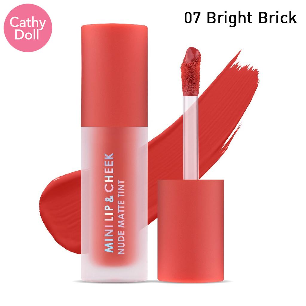 Cathy Doll MINI LIP & CHEEK NUDE MATTE TINT № 01-08 2,1 г - Тайская косметика для макияжа