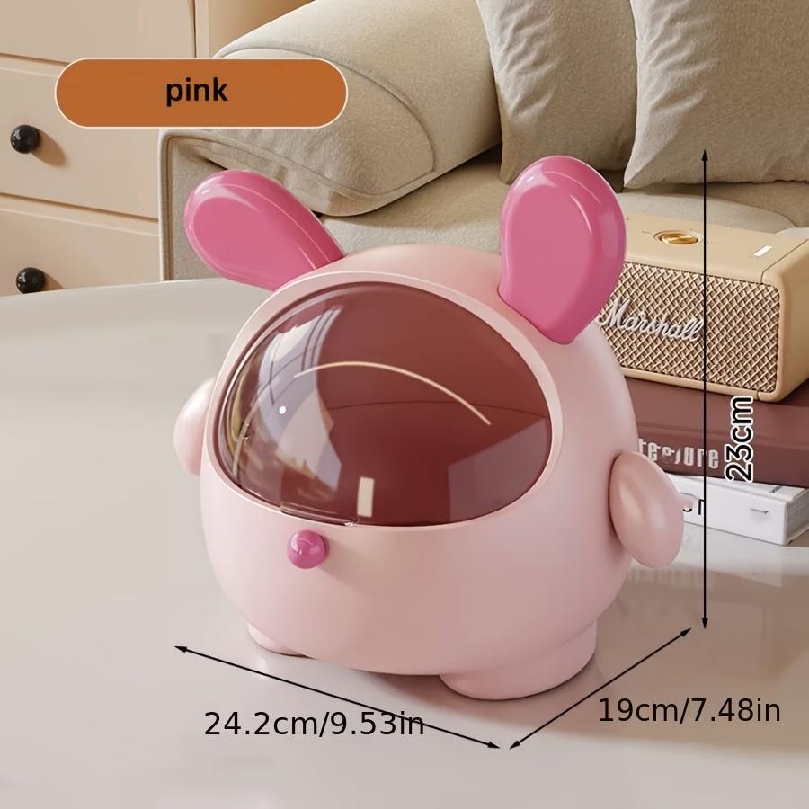 Милая косметическая коробка-органайзер в форме кролика - Многофункциональный кейс для демонстрации макияжа с хранилищем для ювелирных изделий и помад