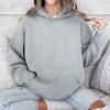 Women's Casual Loose Hooded Multi-coloured Solid Colour Autumn and Winter Sweatshirt