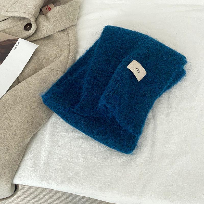 Чистые цветные воспоминания ~ Мягкий и липкий лейбл-имитация кашемирового шарфа: Трикотаж унисекс в стиле ретро для теплого и модного образа