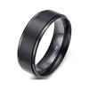 TITANIUM Logo Ring Couple Ring Brushed Matte