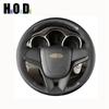 Для Chevrolet Cruze 2009-2014 Aveo 2011-2014 Holden Cruze2010 Сделай сам Черная кожа карбоновое волокно Чехол на руль
