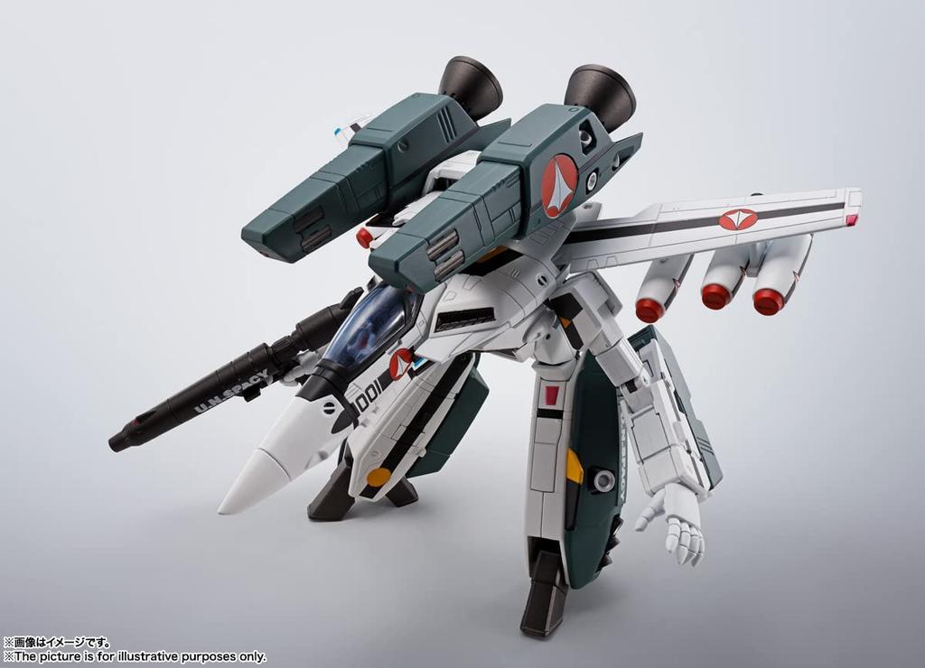 TAMASHII NATIONS HI-METAL R Super Dimension Fortress Macross VF-1S Super Valkyrie (Hikaru Ichijo Custom) Approximately 140mm Die-cast, ABS &
