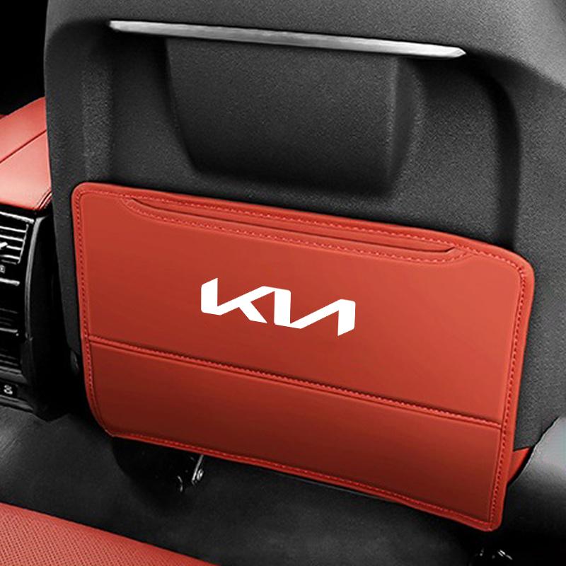 ASFRUQ1 Car Anti-Kick Mats Car Interior Seat Back Protector Cover For KIA KN Sportage GT Rio Ceed Picanto Cadenza Sedona Sorento SELTOS