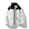 Новая осенне-зимняя куртка с воротником-стойкой для пар, мужская ветрозащитная куртка с подкладкой, модная куртка, мужская пуховая куртка