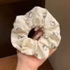 Милый древний Кт Кот Кольцо из толстой кишки Милая веревочка для волос Повязка на голову с принтом Веревочный шарик Сердечко милой девочки Аксессуары для волос