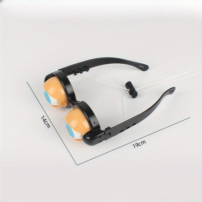 Трюк на Хэллоуин Потяните за веревочку Мигающие сумасшедшие очки Новинка Розыгрыш Селфи Видео Жуткие песчаные скульптуры Игрушки