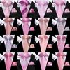 New Design Mens Pink Novelty Necktie Handkerchief Cufflinks Silk Tie Set