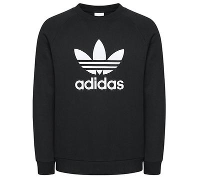 Adicolor Classics Trefoil Crew - Мужской пуловер черный H06651 ОРИГИНАЛ