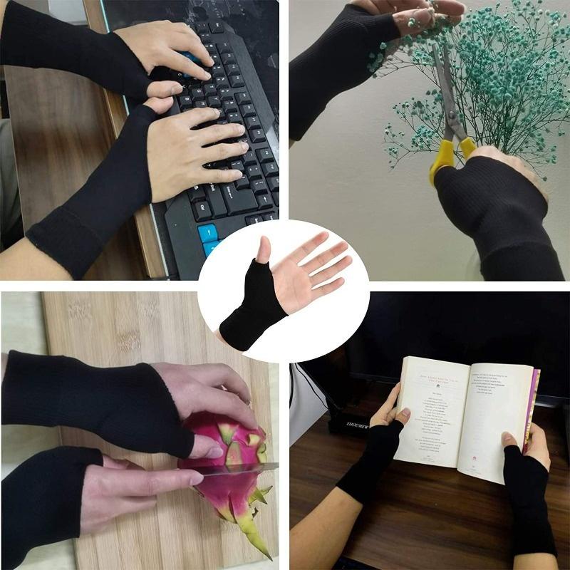 Elastic Wristband Gloves Thumb Tendon Sheath Keyboarding Wrist Protection Cover Breathable Compression Wrist Sleeve For Unisex
