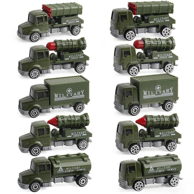 Детская игрушка, модель автомобиля из сплава, инженерный, пожарный, военный набор, экскаватор, раздвижная модель автомобиля из сплава