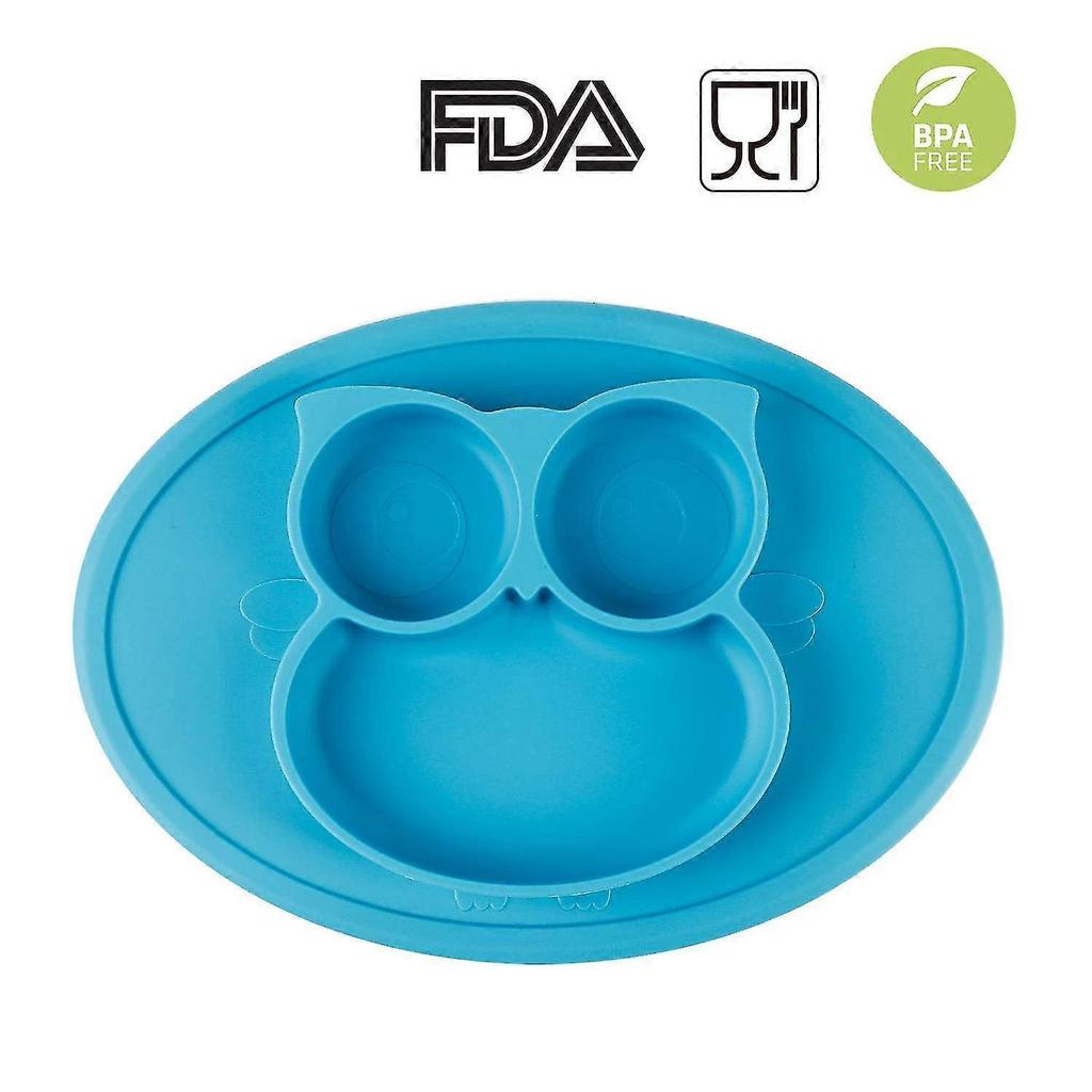 Baby Plate Bowl Mini Silicone Placemat For Baby Toddlers And Kids Portable Plate Baby Non-slip Baby Plate With Suction Cup