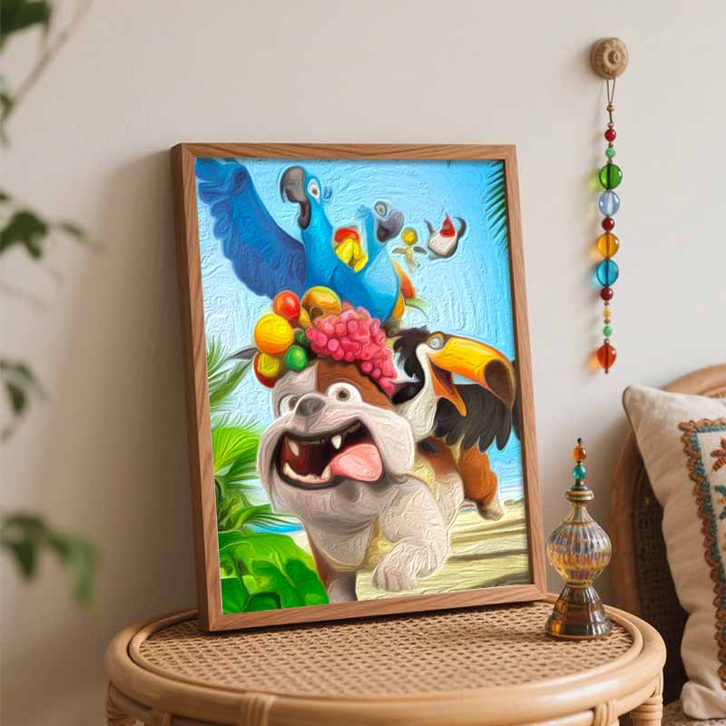 Disney digital oil painting Rio Parrot diy coloring handpainted handpainted filling home decoration gift for wall art home decor 130