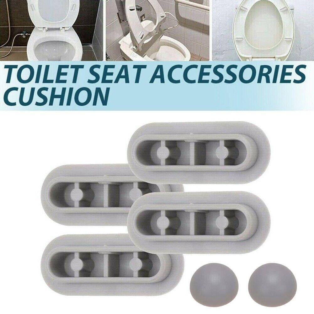 Toilet Lid Accessories Brand New Toilet Seat Buffers Pack-white Stop Bumper Seat Bumpers Top Cover Cushion Adhesive Pads Toilet