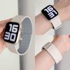 Ремешок для Apple Watch 10 Band 44мм 40мм 49мм 45мм 41мм 46мм Магнитный силиконовый петлевой браслет iWatch Серии 11 9 8 7 6 Se ultra2 3