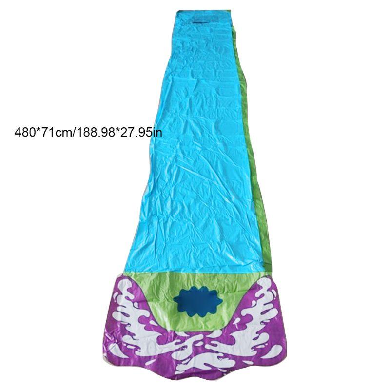 PVC Single Inflatable Water Slide Racer Pool Kids Summer Park Backyard Play Fun Outdoor Slip Slide Wave Rider Water