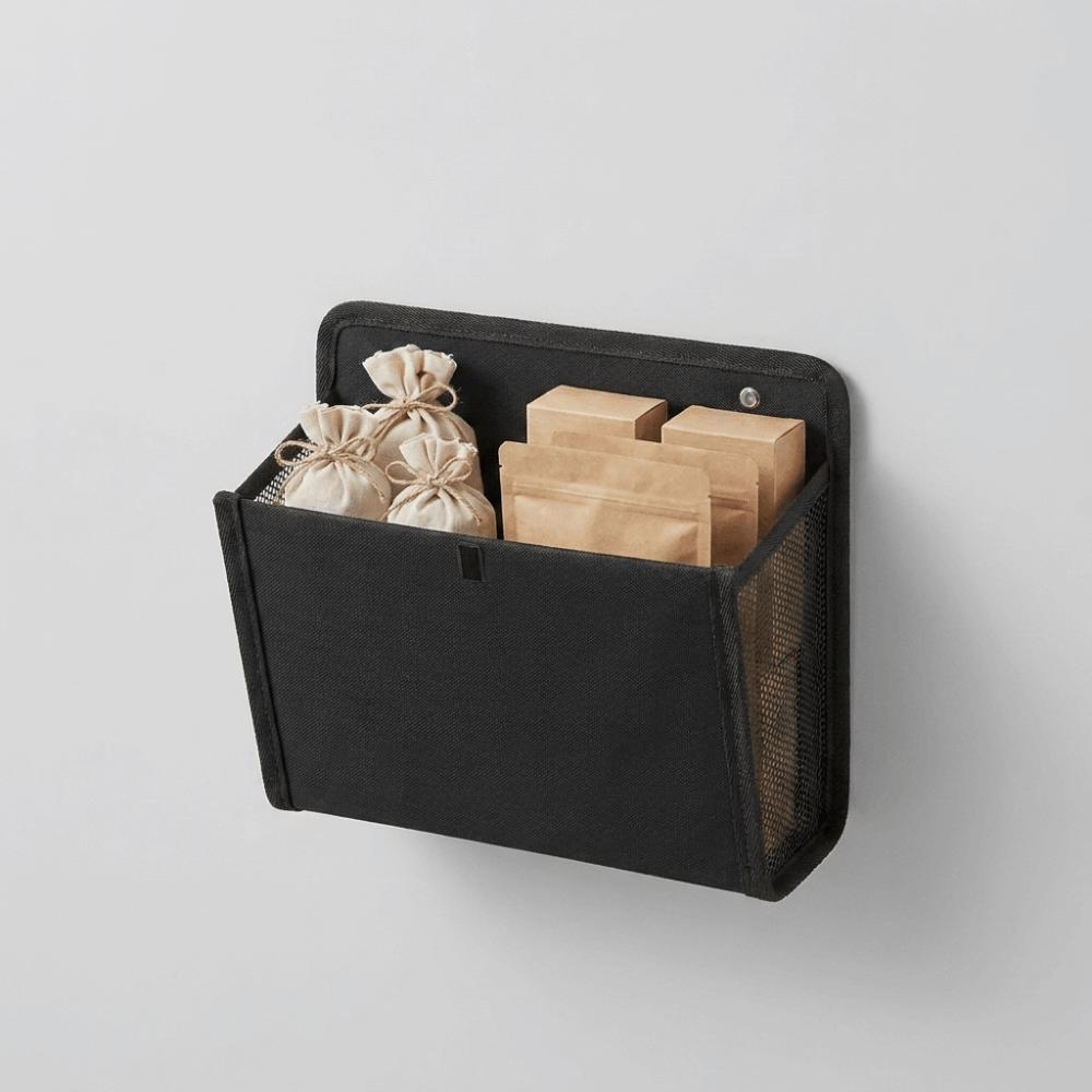 Mesh Pocket Oxford Cloth Door Organizer Large Capacity Wall-Mounted Organizer RV Storage Bag Door