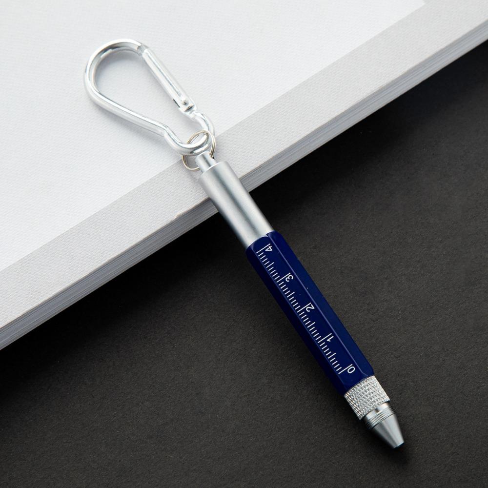 Metal Ballpoint Pen Short Style Capacitive Pen Multi Functional Multitool Pen  Construction Tools