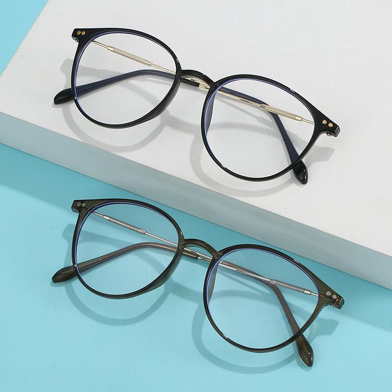 0 -0.5 -0.75 To -4.0 Women Men TR90 Oval Prescription Glasses With Cylinder Literary Nearsighted Glasses For Students Look Far