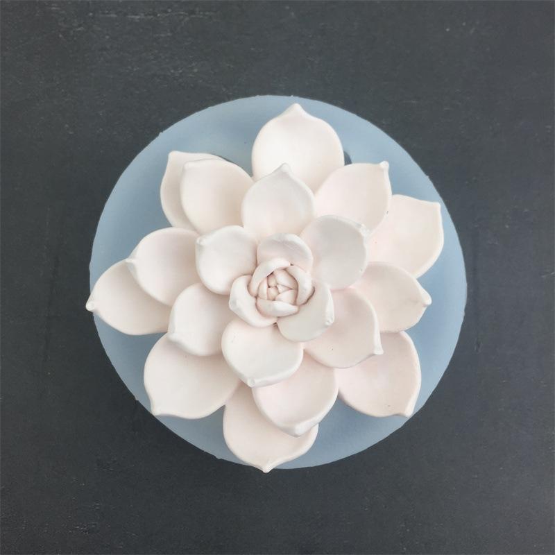 Succulent Flower Silicone Mold, Gypsum Drip Glue, Car Mounted Aromatherapy Decoration Mold