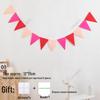Yellow-Green Felt Pennant Bunting for Kids' Birthday or Kindergarten Decor