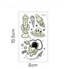 Little Sexy Cute Tattoo for Women Glowing Dark Taty Waterproof Fake Tatoo Luminous Tattoo Stickers Body Art Cartoon Tattoo