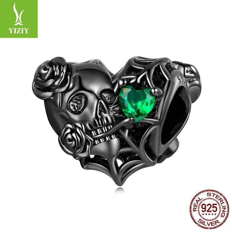 Halloween Bracelet Beaded 925 Silver, Diablo Festival Diy Bead Loose Bead Accessories