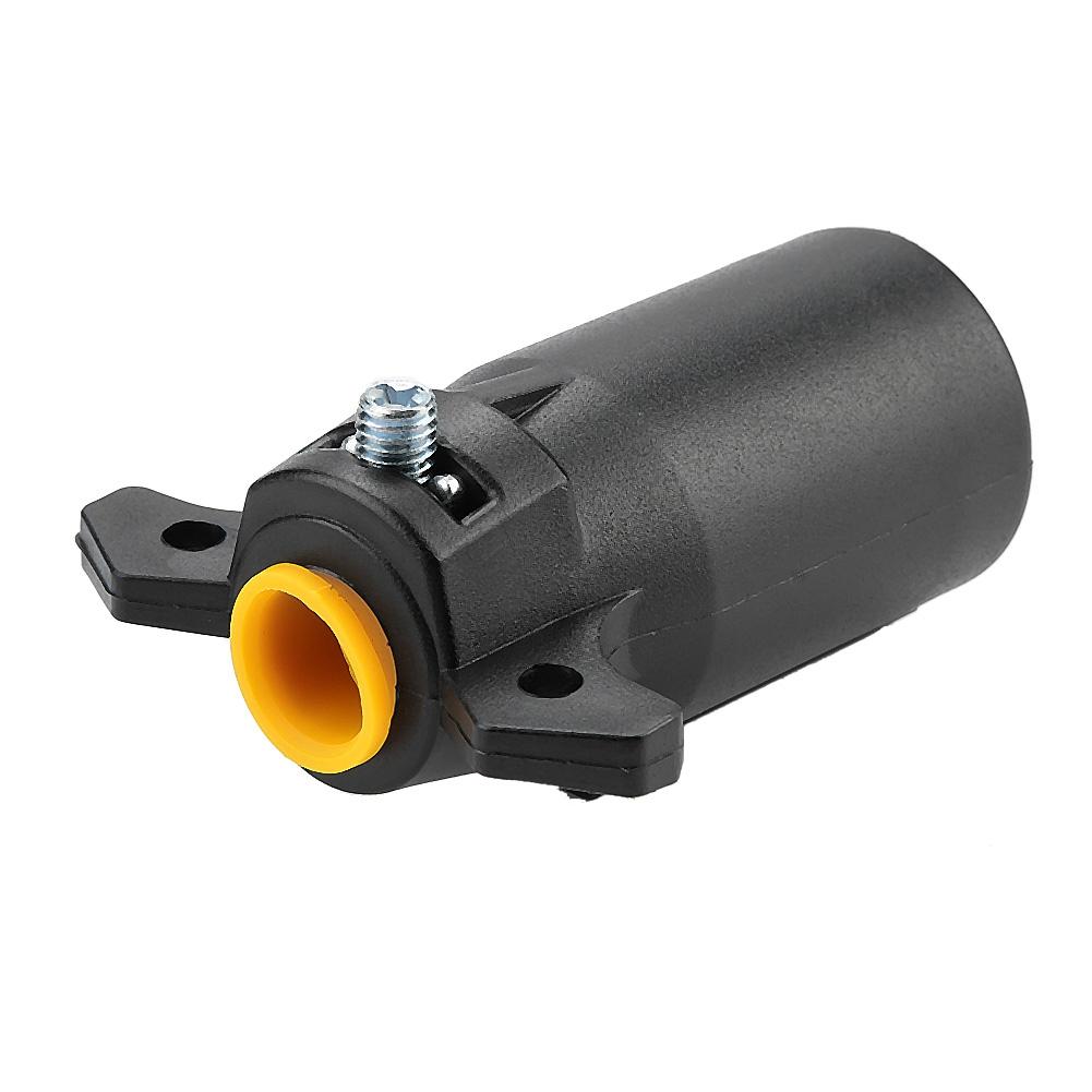 7 Pin Round Trailer Towbar Towing Plug Adapter Connector 12V US Plug