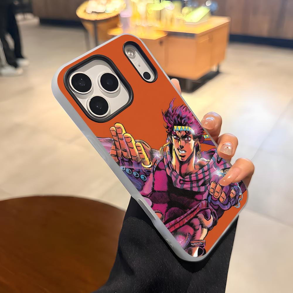 Чехол для телефона JoJo's Bizarre Adventure Для iPhone 17 Air 16 E 15 14 Plus 13 12 11 Pro Max Желейный 2-в-1 Защитный чехол