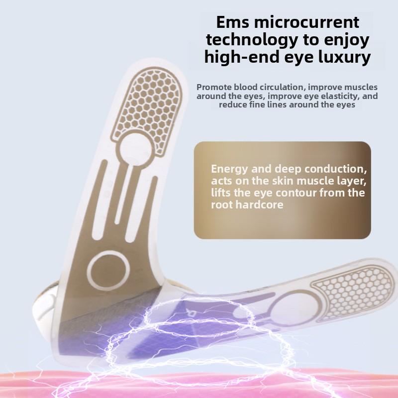 Новый микротоковой термальный массажер для глаз ESM Eye Beauty Instrument Eye Soothing Massage Sticker Essence Введение в красивые глаза