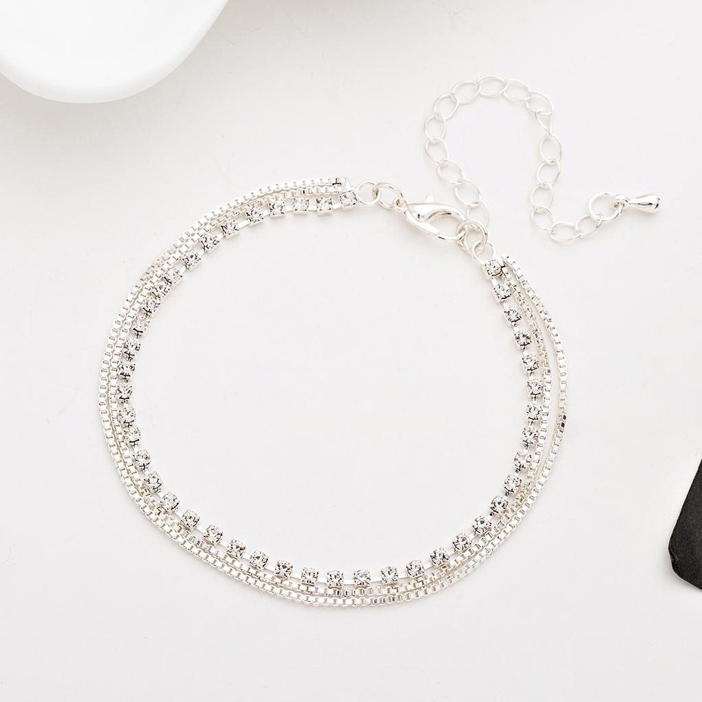 Multilayer Anklet Bead Chain Anklet Bracelet Wire Ankle Summer Beach Jewelry