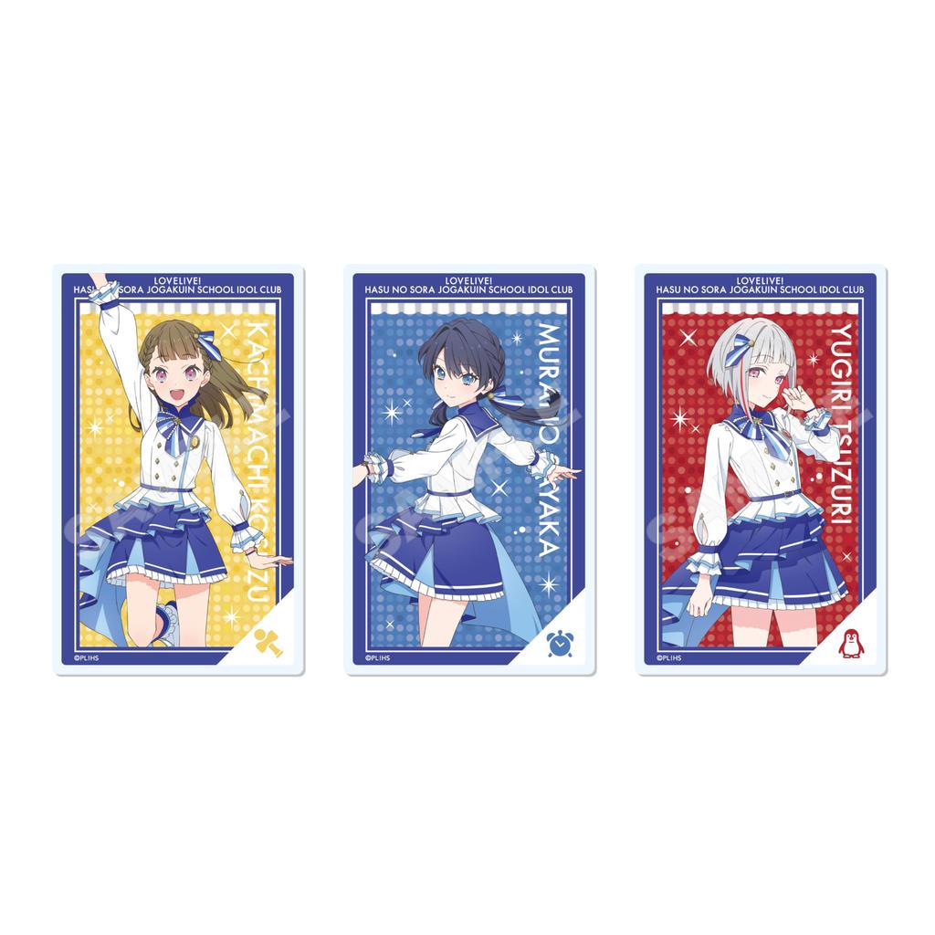 Коробка из 9 акриловых карточек «Клуб школьных идолов» Love Hasunosora Academy Live! Девушки'