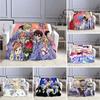 Ouran High School Host Club Anime Customized Blanket Plush Flannel Decoration Bed Home Throw Sofa Blanket Unisex Children Gifts