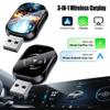 Адаптер 3 в 1 с проводного на беспроводной CarPlay для Airplay Android Auto MirrorLink Bluetooth+ Wi-Fi USB-донгл Car Ai Box
