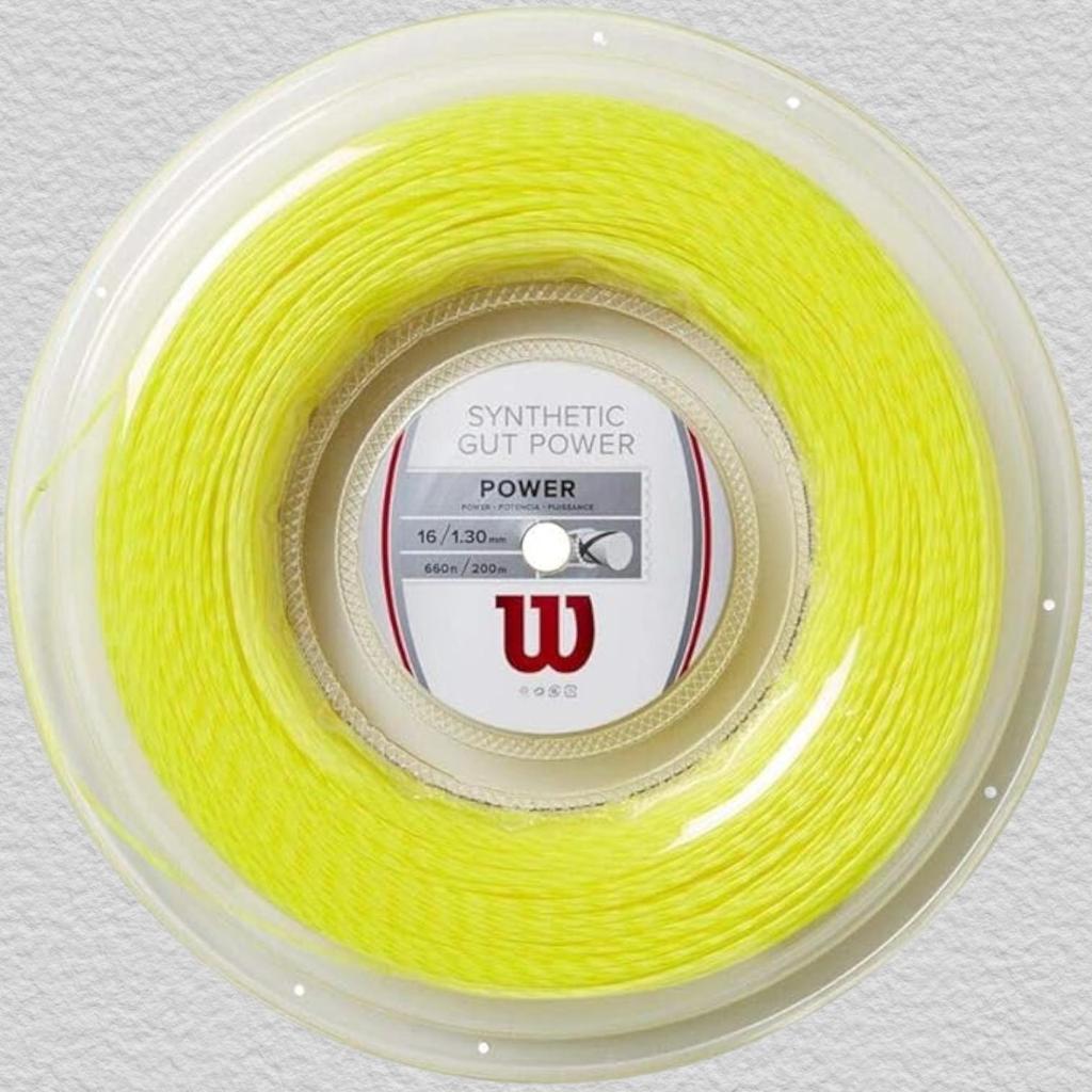 Теннисная струна WILSON Synthetic Gut Power - Набор и катушка 200м, калибр 16 и 17