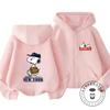 Cute Cartoon Zipper Hoodie Autumn Winter Trendy Fashion Street Style Kids Apparel Snoopy Boys Girls 3 14