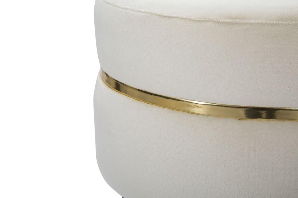 Stool Paris Beige Gold Cm Ø 35X40,5