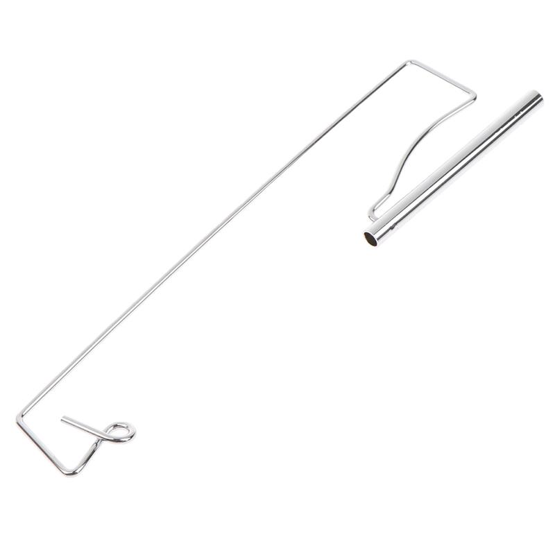 Старая швейная машинка, стойка для ниток, серебристый металл, переносной аксессуар, проволочная рама, часть