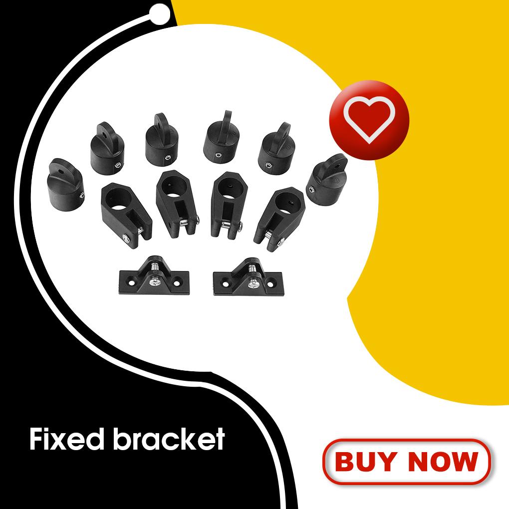 Nylon Boat Sunshade Fittings Portable Anti-rust Jaw Slide Outdoor Fishing Boats Kayak Deck Hinged Mount for 25/22mm