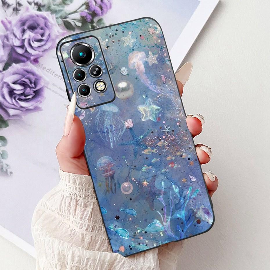 Новый дизайн чехла для телефона для Infinix Note 11 Pro 11S X697 X698 X663 Черный силиконовый мягкий задний чехол для Infinix Note11 11S 11Pro