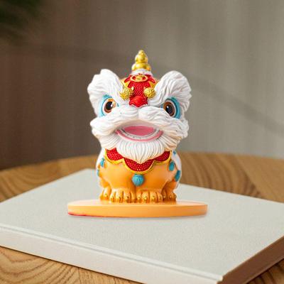 Китайская статуэтка льва, небольшая коллекционная вещь для декора офиса, любителей чая, входа в сад