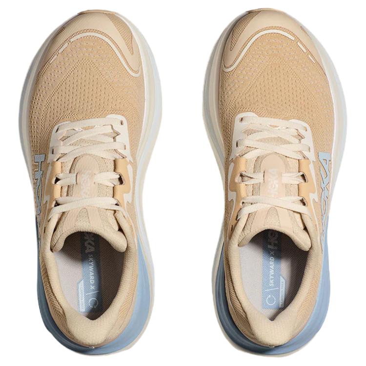 HOKA One One SKYWARD X Нескользящие износостойкие низкие тренировочные беговые кроссовки женские бежевые 1147912-OKLB