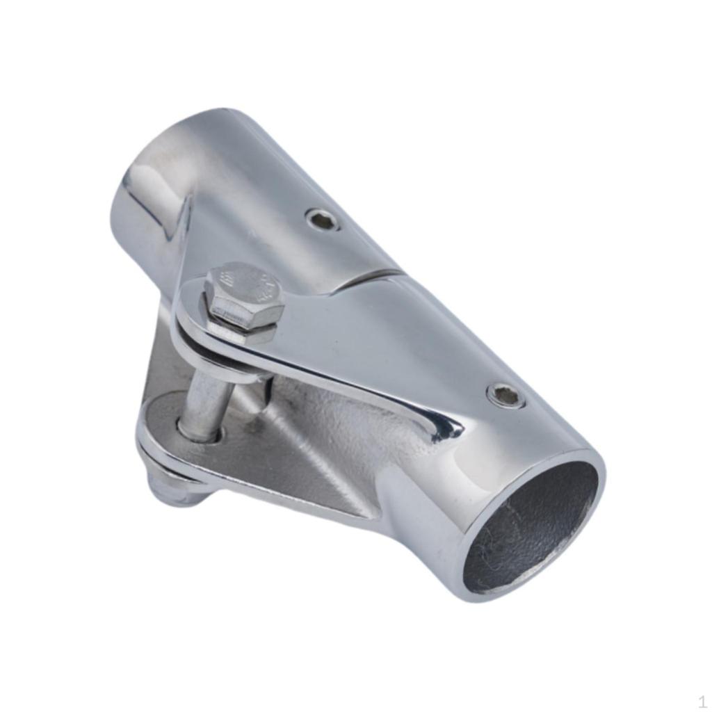Boat Pipe Connector Handrail Accessories Folding Railing Swivel Hinge Mount Tube Fitting for