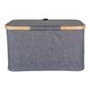 Panier en bambou gris foncé 30 x 45 x 25 cm