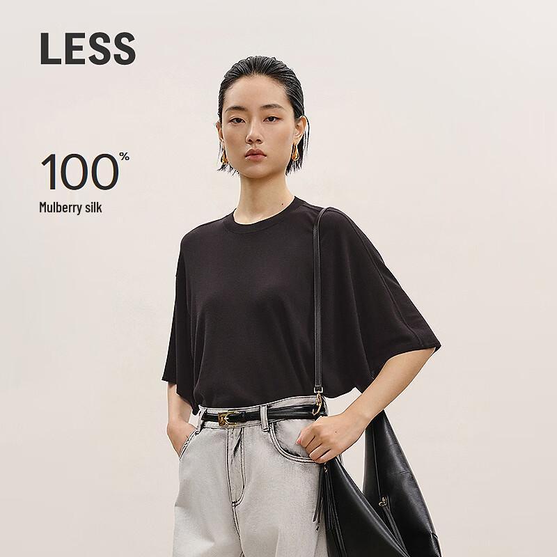 Less Летний вязаный топ LESS 2026 с круглым вырезом и коротким рукавом