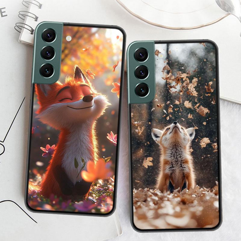 Чехол для телефона Красная Лиса Vulpes для Samsung Galaxy S22 S25 Ultra S21 S10 Plus S26 Edge S20 S23 S24 FE Чехол Силиконовый Мягкий ТПУ Прозрачный